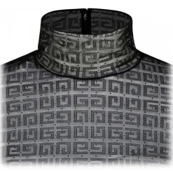 Givenchy - Black 4G Motif Transparent Lace Bodysuit - Givenchy Exclusive Luxury Collection - Avvenice