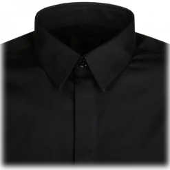 Givenchy - Black Logo Plaque Shirt - Givenchy Exclusive Luxury Collection - Avvenice