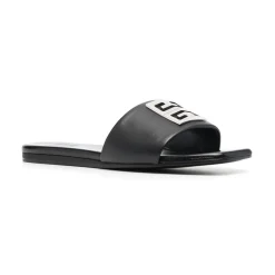 Givenchy - Logo-Plaque Detail Sandals - Givenchy Exclusive Luxury Collection - Avvenice