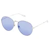 Givenchy - Metal Sunglasses with Silver Finish Frames and Purple Lenses - Sunglasses - Givenchy Eyewear - Avvenice
