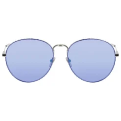 Givenchy - Metal Sunglasses with Silver Finish Frames and Purple Lenses - Sunglasses - Givenchy Eyewear - Avvenice