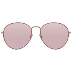 Givenchy - Metal Sunglasses with Rose Gold Finish Frames and Pink Lenses - Sunglasses - Givenchy Eyewear - Avvenice