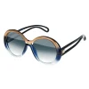 Givenchy - Sunglasses Round Oversize Silhouette in Optyl - Blue Brown - Sunglasses - Givenchy Eyewear - Avvenice