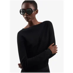 Givenchy - Sunglasses Round Oversize Silhouette in Optyl - Black - Sunglasses - Givenchy Eyewear - Avvenice