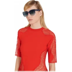 Givenchy - Sunglasses Two Tone GV3 Square in Acetate - Dark Blue - Sunglasses - Givenchy Eyewear - Avvenice