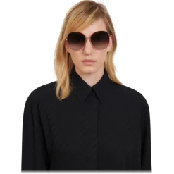 Givenchy - Sunglasses Two Tone GV Bow in Metal - Gold Red - Sunglasses - Givenchy Eyewear - Avvenice