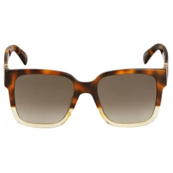Givenchy - Sunglasses Two Tone GV3 Square in Acetate - Havanna Honey Brown - Sunglasses - Givenchy Eyewear - Avvenice