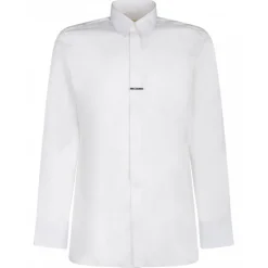 Givenchy - White Logo Plaque Shirt - Givenchy Exclusive Luxury Collection - Avvenice
