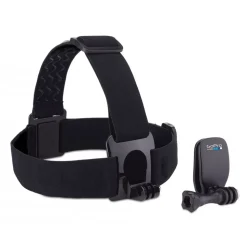 GoPro - Head Strap + QuickClip - Black - Support - Usable with GoPro HERO6 / HERO5 - 4K 1080p - GoPro Accessories - Avvenice