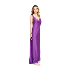 Grace - Grazia di Miceli - "Española Way" Purple Women's Dress - Luxury Collection - Made in Italy - High Quality - Avvenice