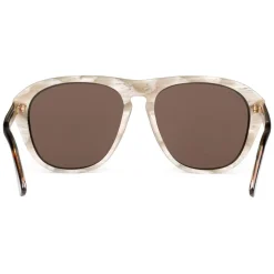 Gucci - Acetate Aviator Sunglasses - Black Acetate Brown Lenses - Gucci Eyewear - Avvenice