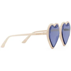 Gucci - Acetate Heart Sunglasses - Ivory Violet - Gucci Eyewear - Avvenice