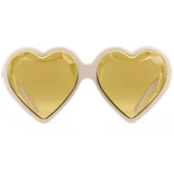 Gucci - Acetate Heart Sunglasses - Ivory Heart - Gucci Eyewear - Avvenice