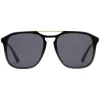 Gucci - Acetate Square Sunglasses - Black with Gold Color Detail - Gucci Eyewear - Avvenice
