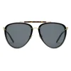 Gucci - Aviator Acetate and Metal Sunglasses - Black Gold - Gucci Eyewear - Avvenice