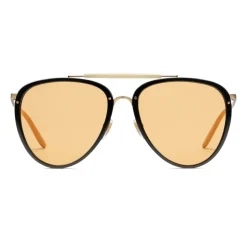 Gucci - Aviator Acetate and Metal Sunglasses - Black Gold - Gucci Eyewear - Avvenice