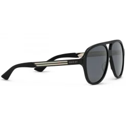 Gucci - Aviator Acetate and Metal Sunglasses - Black - Gucci Eyewear - Avvenice