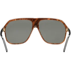 Gucci - Aviator Acetate Sunglasses - Brown - Gucci Eyewear - Avvenice