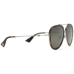 Gucci - Aviator Acetate Sunglasses - Dark Tortoiseshell Acetate - Gucci Eyewear - Avvenice