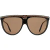 Gucci - Aviator Acetate Sunglasses with Crystals - Black - Gucci Eyewear - Avvenice