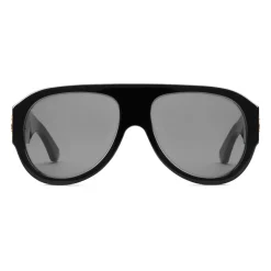 Gucci - Aviator Acetate Sunglasses - Black - Gucci Eyewear - Avvenice