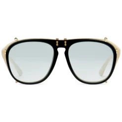 Gucci - Aviator Acetate Sunglasses -  Black Acetate - Gucci Eyewear - Avvenice