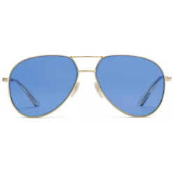 Gucci - Aviator Metal Sunglasses - Gold  with Yellow Detail - Gucci Eyewear - Avvenice