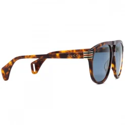 Gucci - Aviator Sunglassed with Web Enamel - Dark Turtle - Gucci Eyewear - Avvenice