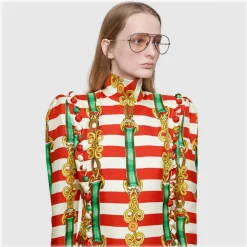 Gucci - Aviator Sunglassed - Light Yellow - Gucci Eyewear - Avvenice