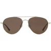 Gucci - Aviator Sunglasses in Metal - Shiny Light Gold - Gucci Eyewear - Avvenice