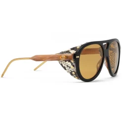 Gucci - Aviator Sunglasses with Side Blinkers - Black - Gucci Eyewear - Avvenice