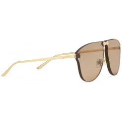 Gucci - Aviator Sunglasses Without Frame - Gold Lenses Light Brown - Gucci Eyewear - Avvenice