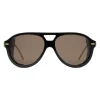Gucci - Aviator Sunglasses with Blinkers - Black - Gucci Eyewear - Avvenice