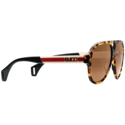 Gucci - Aviator Sunglasses with Ribbon Gucci - Light Turtle Acetate - Gucci Eyewear - Avvenice