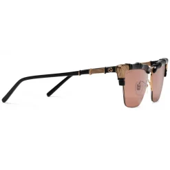 Gucci - Bamboo Effect Cat-Eye Sunglasses - Black Brown - Gucci Eyewear - Avvenice