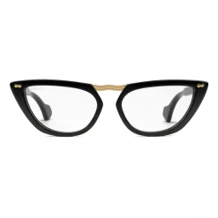 Gucci - Cat Eye Acetate Sunglasses with Metal Bridge - Black  - Gucci Eyewear - Avvenice