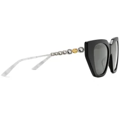 Gucci - Cat-Eye Acetate Sunglasses - Black - Gucci Eyewear - Avvenice