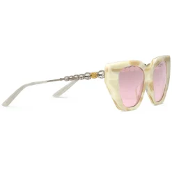 Gucci - Cat-Eye Acetate Sunglasses - Light Brown Pink - Gucci Eyewear - Avvenice