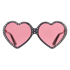 Gucci - Heart Acetate Sunglasses Elton John - Black Pink - Gucci Eyewear - Avvenice