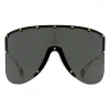 Gucci - Mask Sunglassed with Star Rivets - Black - Gucci Eyewear - Avvenice