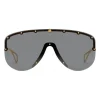 Gucci - Mask Sunglasses - Black Gold - Gucci Eyewear - Avvenice