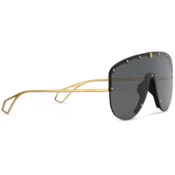 Gucci - Mask Sunglasses - Black Gold - Gucci Eyewear - Avvenice
