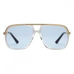 Gucci - Metal Rectangular Sunglasses - Pink Fluo - Gucci Eyewear - Avvenice