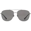 Gucci - Navigator Sunglasses in Metal - Glossy Ruthenium - Gucci Eyewear - Avvenice
