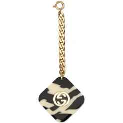 Gucci - Online Exclusive Square Sunglasses with Charms - Black - Gucci Eyewear - Avvenice