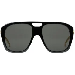 Gucci - Online Exclusive Square Sunglasses with Charms - Black - Gucci Eyewear - Avvenice