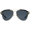 Gucci - Optimal Fit Metal Aviator Sunglasses - Gold Grey Lenses - Gucci Eyewear - Avvenice