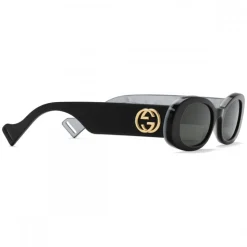 Gucci - Oval Sunglasses - Black - Gucci Eyewear - Avvenice
