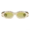 Gucci - Oval Sunglasses with Swarovski Crystals - Black - Gucci Eyewear - Avvenice