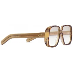 Gucci - Oversize Round Frame Acetate Glasses - Transparent Olive Acetate - Gucci Eyewear - Avvenice